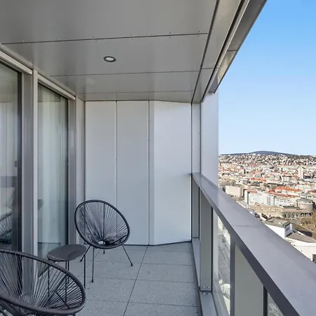 Apartman Eurovea Tower 33rd Floor Free Parking Pozsony